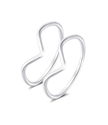 Silver Midi Knuckles Rings NSR-4316-MIDI